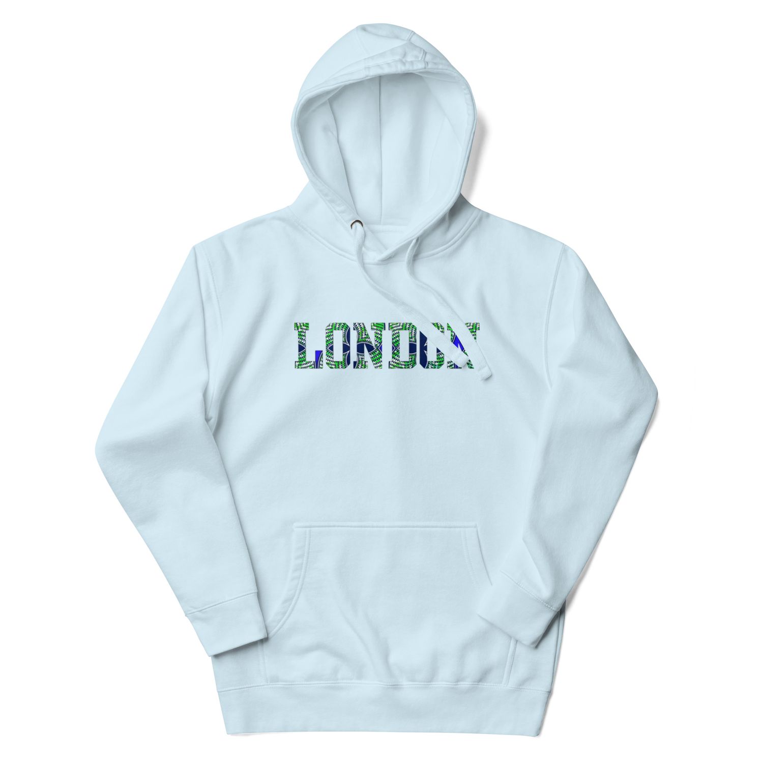 London Hoodie in Light Blue