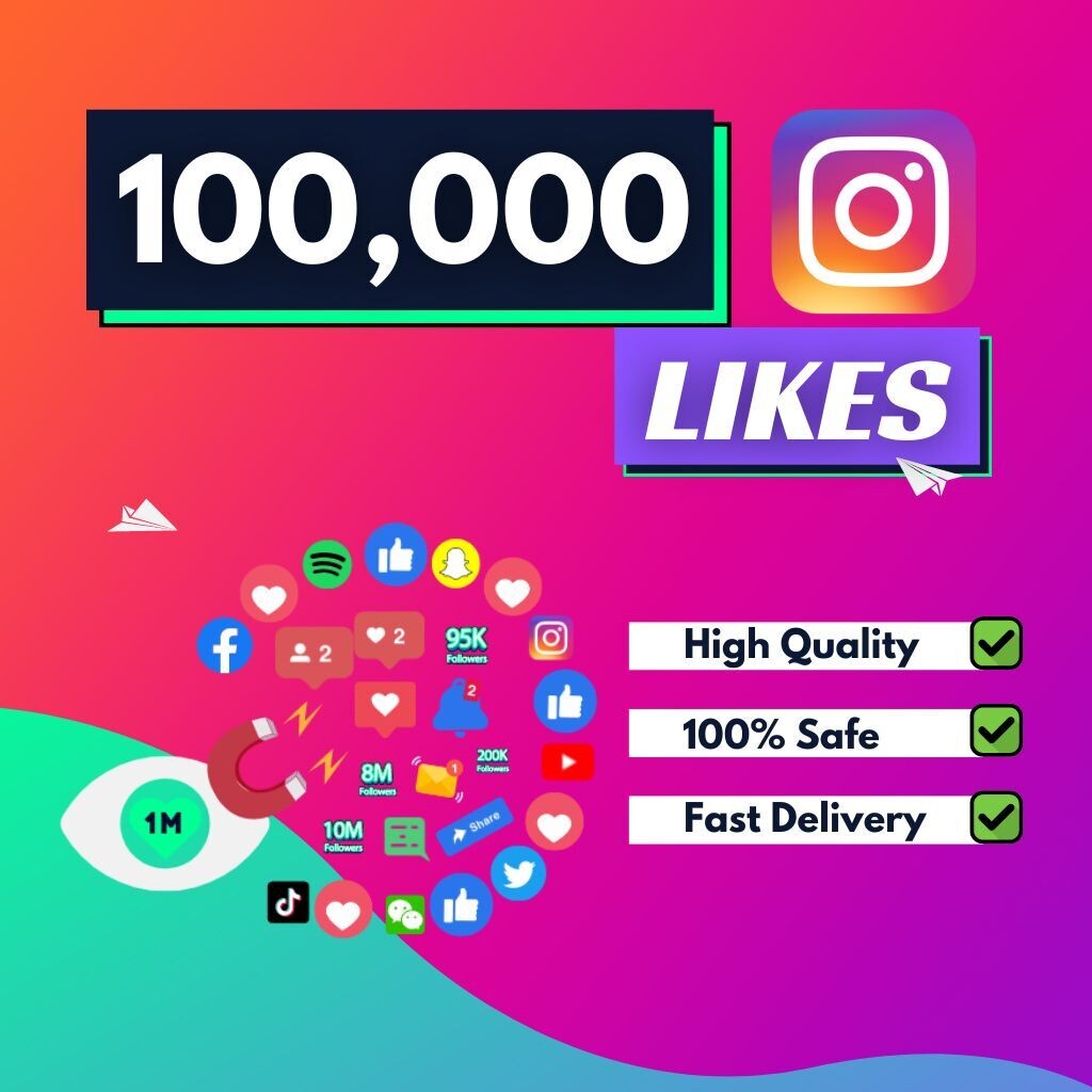 100,000 Instagram Likes