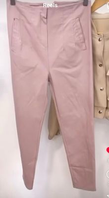 Pantalón rosa pinzas talla L ( 42)