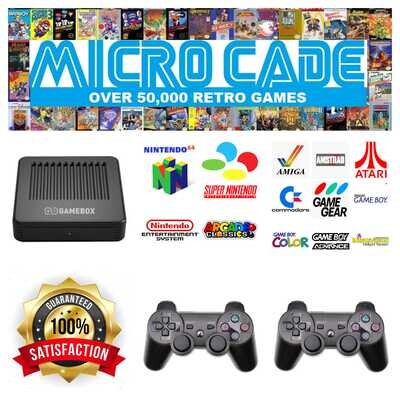 Plug And Play For TV.  Micro Cade Game Box with 2 x Controllers.