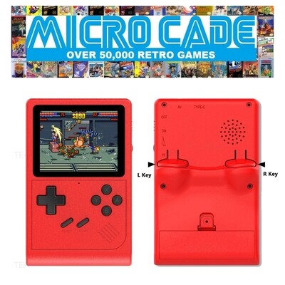 Portable Micro Cade 6000 Game Retro Red