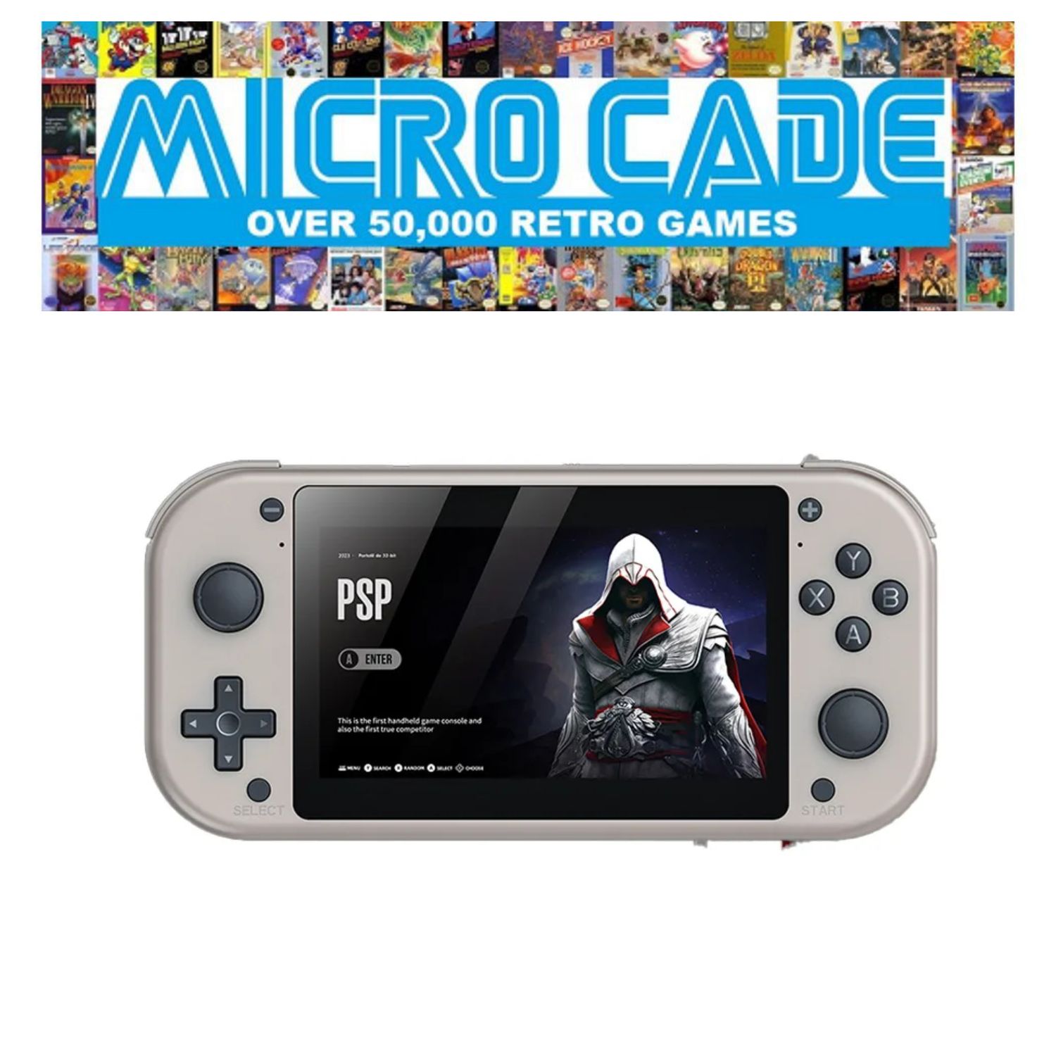 Micro Cade 20,000 Game Sliver Retro Portable