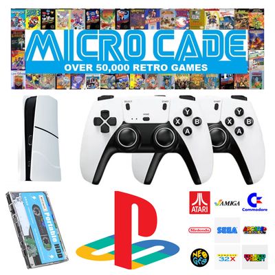 PlayStation Mega Bundle Mini PS5 50,000 Game Console with 500 Gig USB Drive