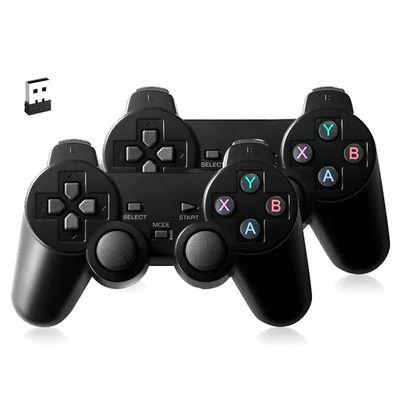 2 x PS Style Game Controllers with Dongle