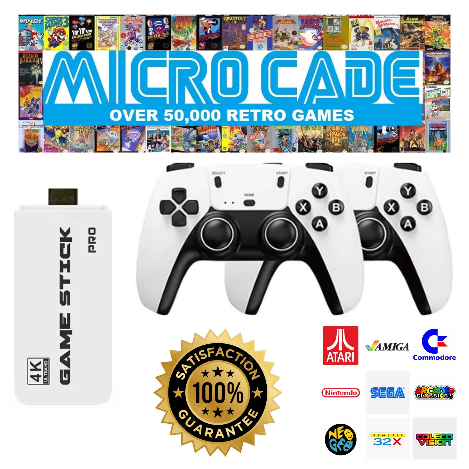 Micro Cade 20,000 Retro Game Stick Pro