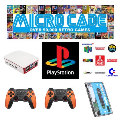 Micro Cade 50,000 Retro PlayStation plug and play console