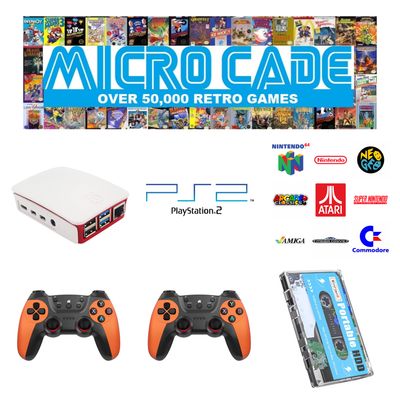 Micro Cade 50,000 Retro PlayStation 2 plug and play console