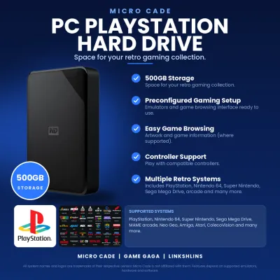 Micro Cade PC Playstation Hard Drive