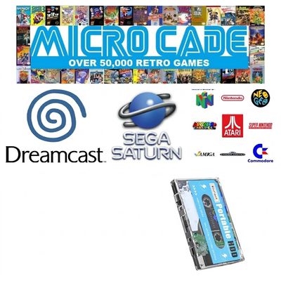 Micro Cade Computer Only 500GB Preloaded Dreamcast Hard Drive – Classic Sega Gaming on Your PC, Laptop, or Desktop