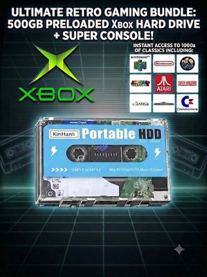 Micro Cade Computer Only 500gig Preloaded XBOX Hard Drive – Classic Playstation2 Gaming on Your PC, Laptop, or Desktop