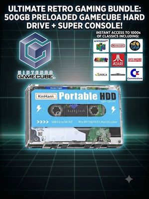 Micro Cade Computer Only 500GB Preloaded GameCube Hard Drive – Nintendo Greatness on Your PC, Laptop, or Desktop