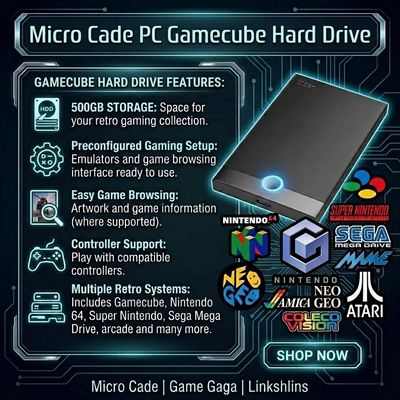 Micro Cade PC GameCube Hard Drive