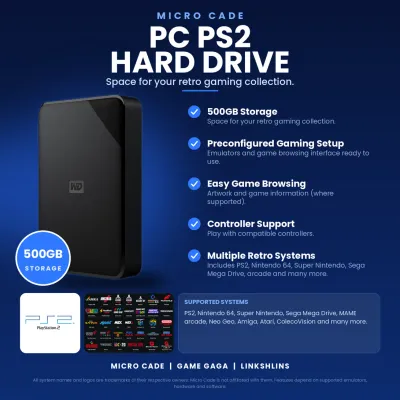 Micro Cade PC PS2 Hard Drive