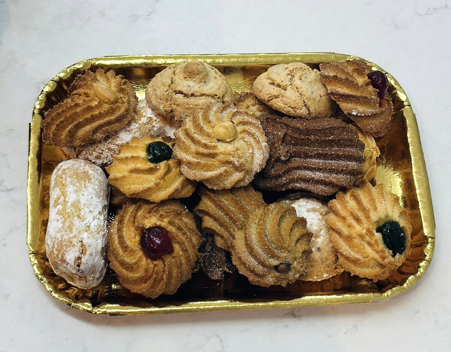 1kg Tray Mixed Almond Biscuits - GF &amp; DF