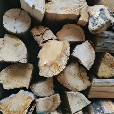 Stacked Kaggel Mix (Bluegum and Blackwattle) Firewood by Geo Culture Western Cape