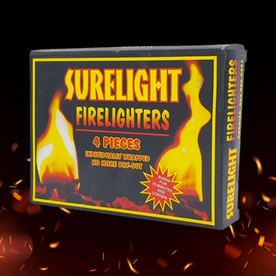 Surelight Firelighters manufactured by Surebraai distributed by Geo Culture Western Cape
