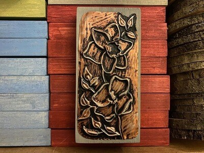 DIY Metal Emboss Kit - GREY Flower- Mini Block