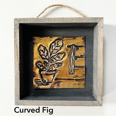 DIY Metal Emboss - Curved Fig - Paint Kit