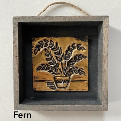 DIY Metal Emboss - Fern - Paint Kit