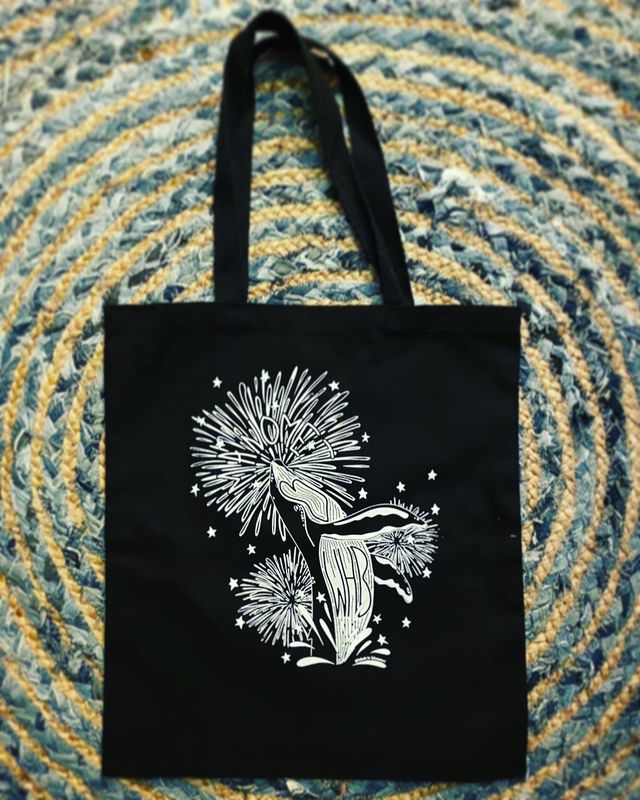 Manomet Whale - WHB Black Tote