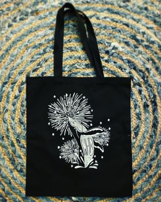 Manomet Whale - WHB Black Tote