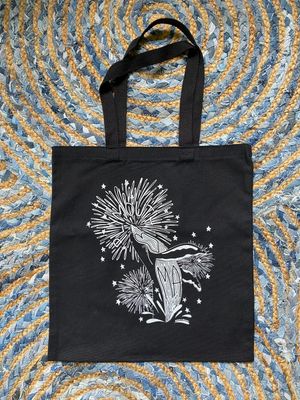 Plymouth Whale - MA Black Tote