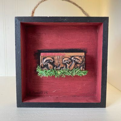 Mossy Mushroom - Handmade Artwork