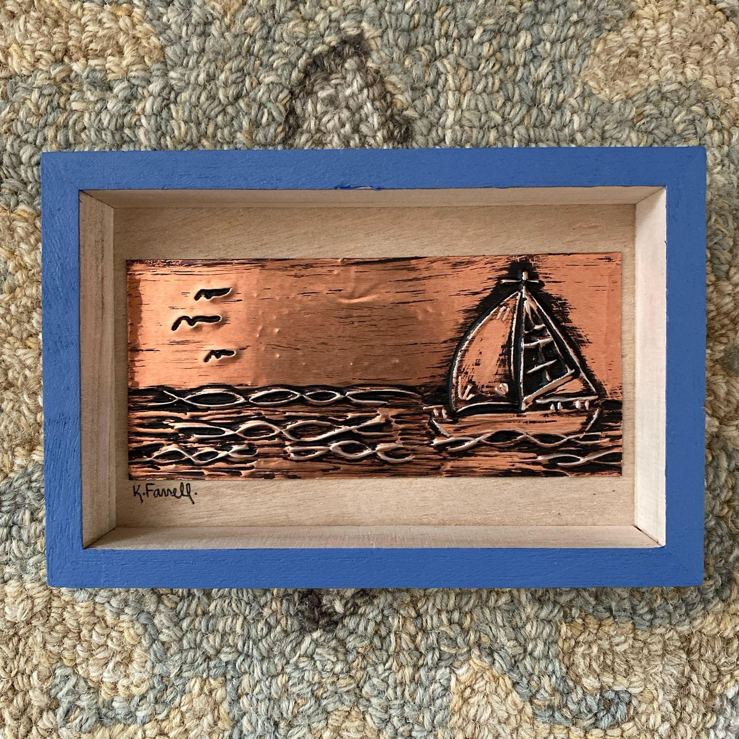 DIY Metal Emboss - Sailboat - Paint Kit