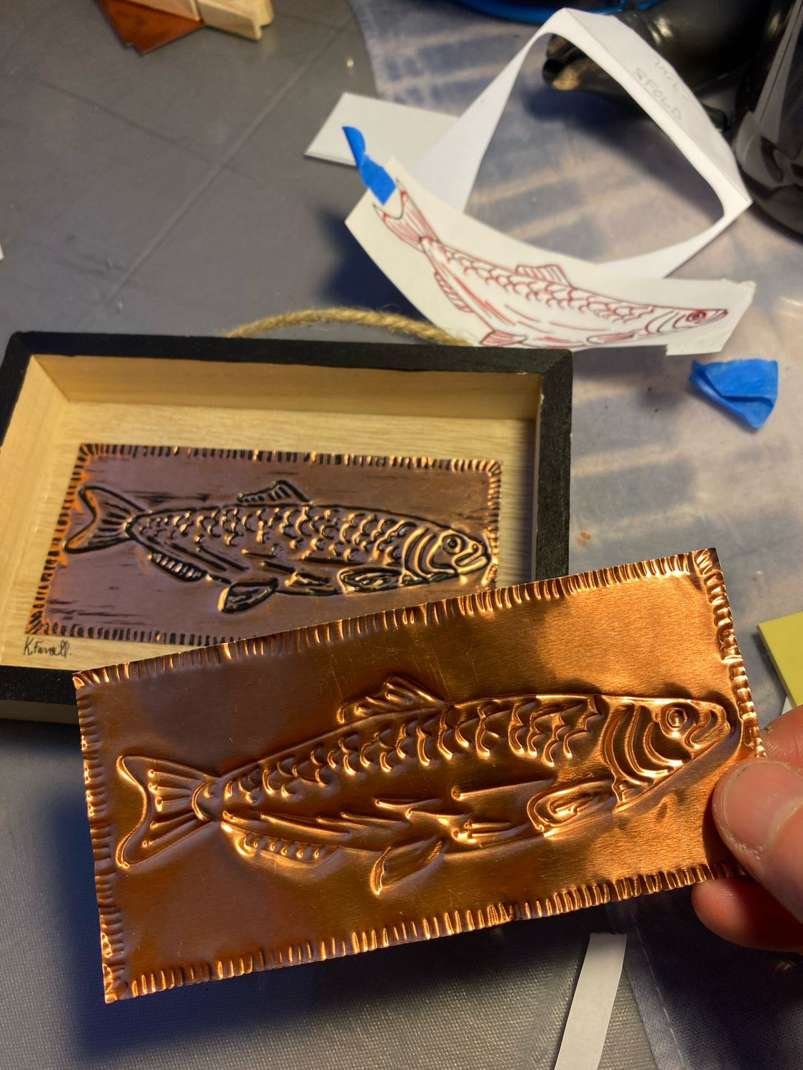 DIY Metal Emboss - Herring - Paint Kit