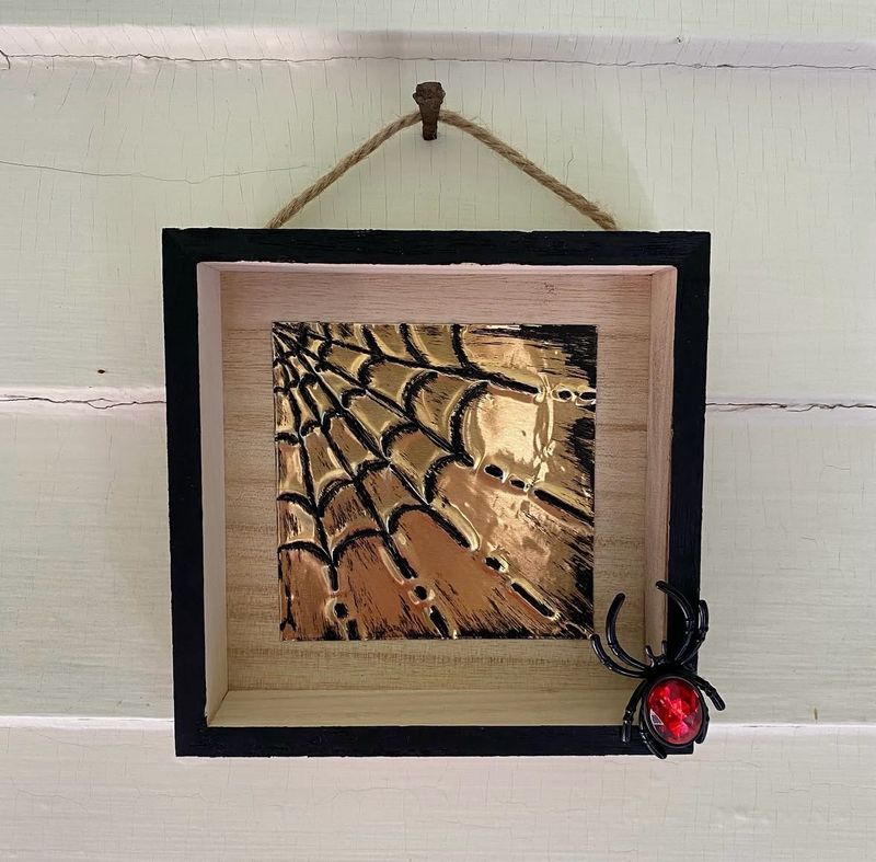 DIY Metal Emboss - Spiderweb - Paint Kit