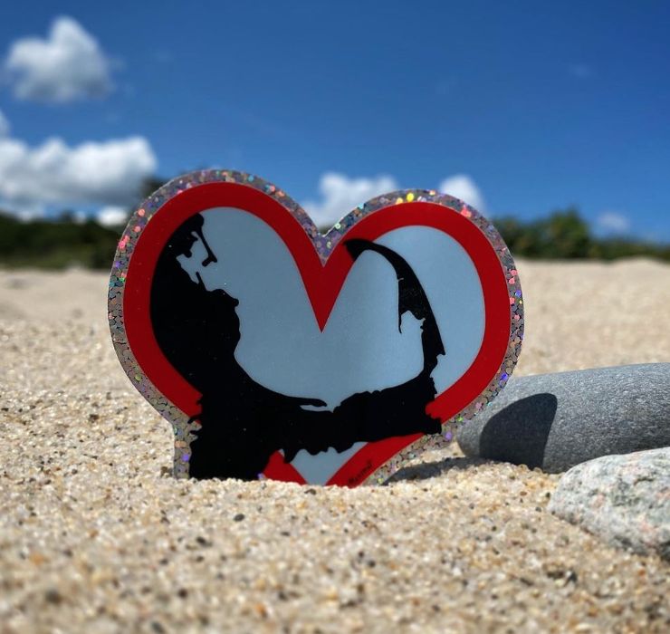 Massachusetts Heart - Sticker