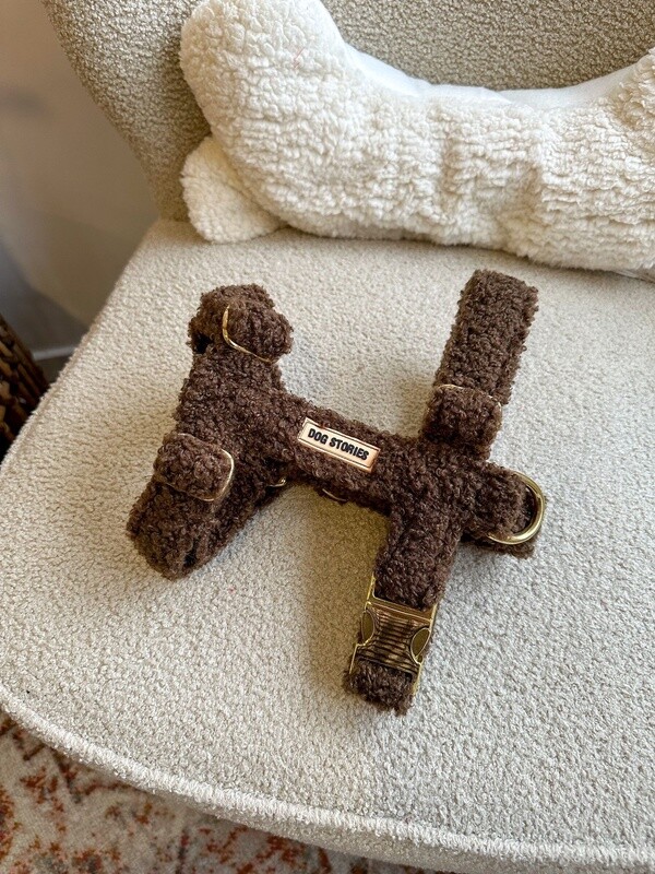 Coffee Teddy Harness, Size: S