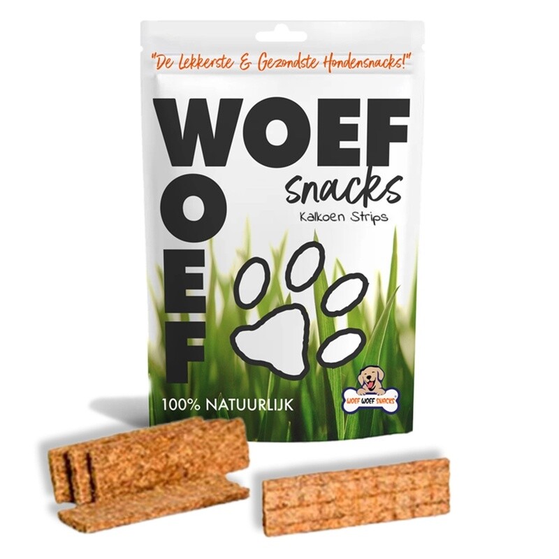 Woef Turkey Strips, Size: 12 pieces