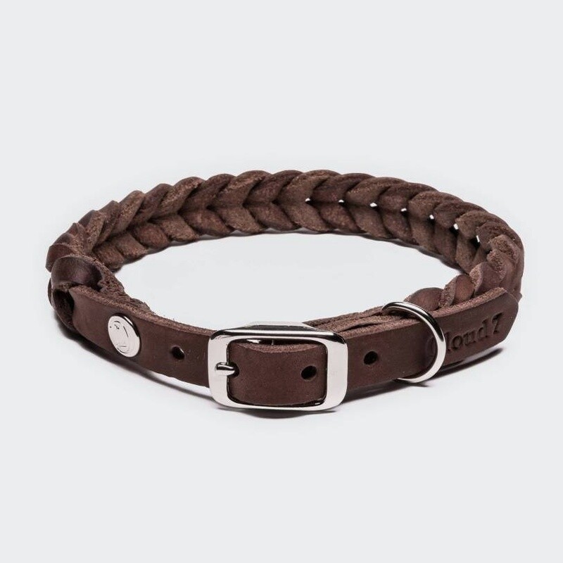 Cloud7 Collar Central Park Saddle Brown Silver