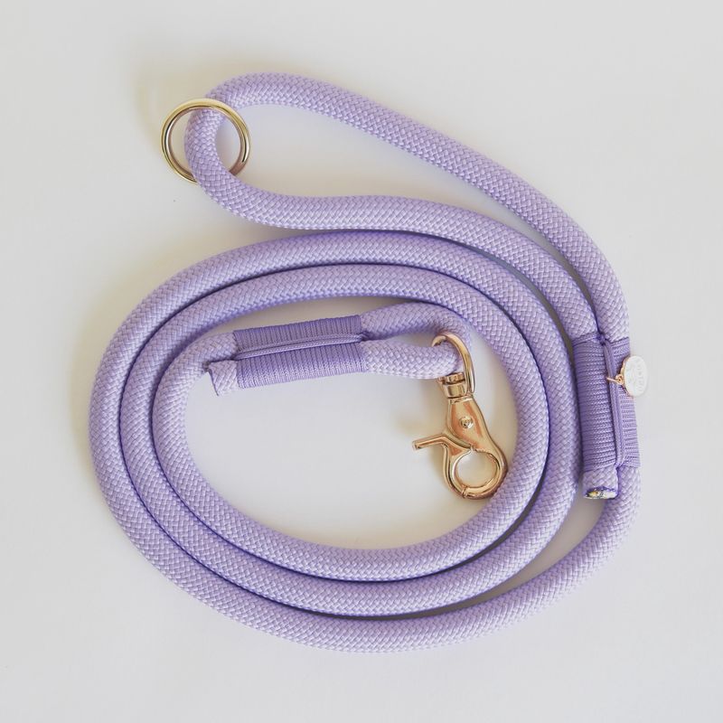 Lavender Braided Rope Leash