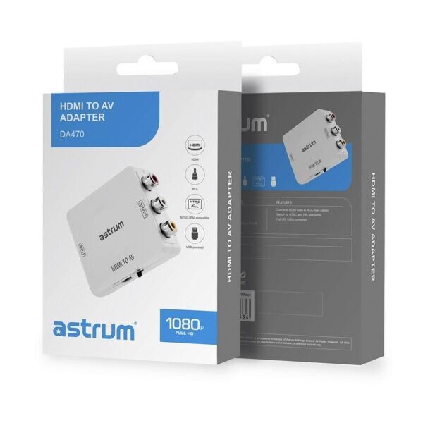 Astrum DA470 HDMI to RCA CVBS AV Converter