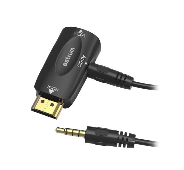 Astrum DA480 HDMI Male to VGA Female + Audio Mini Adapter