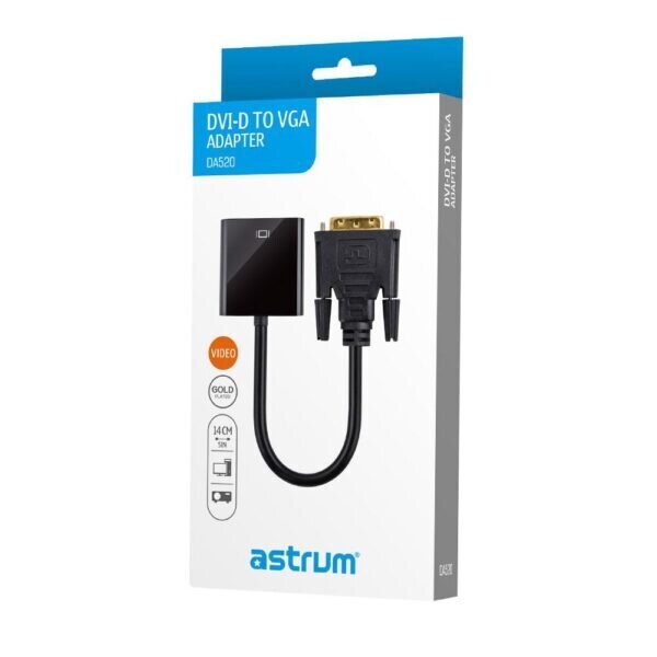 Astrum DA520 DVI-D to VGA Female Adapter