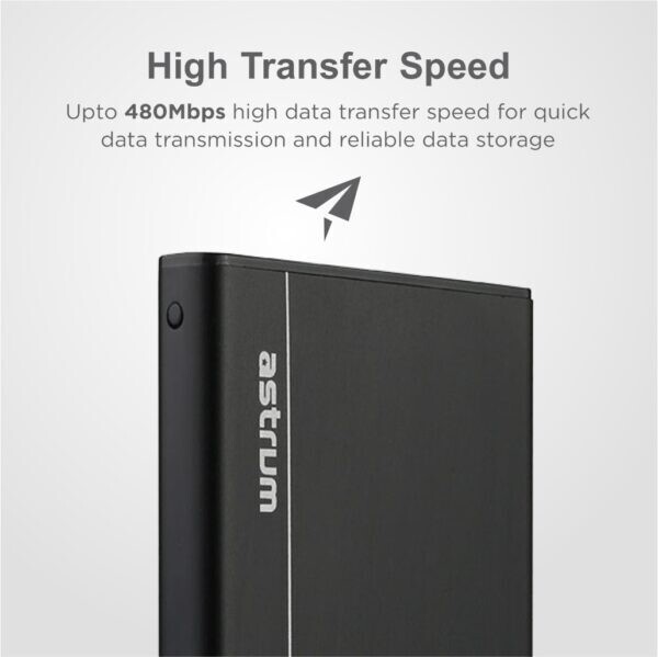 Astrum A84028-B 2.5″ USB2.0 SATA HDD Enclosure