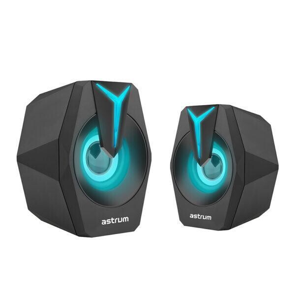 Astrum A13602-BL-SU020 2.0CH LED USB Powered Speaker