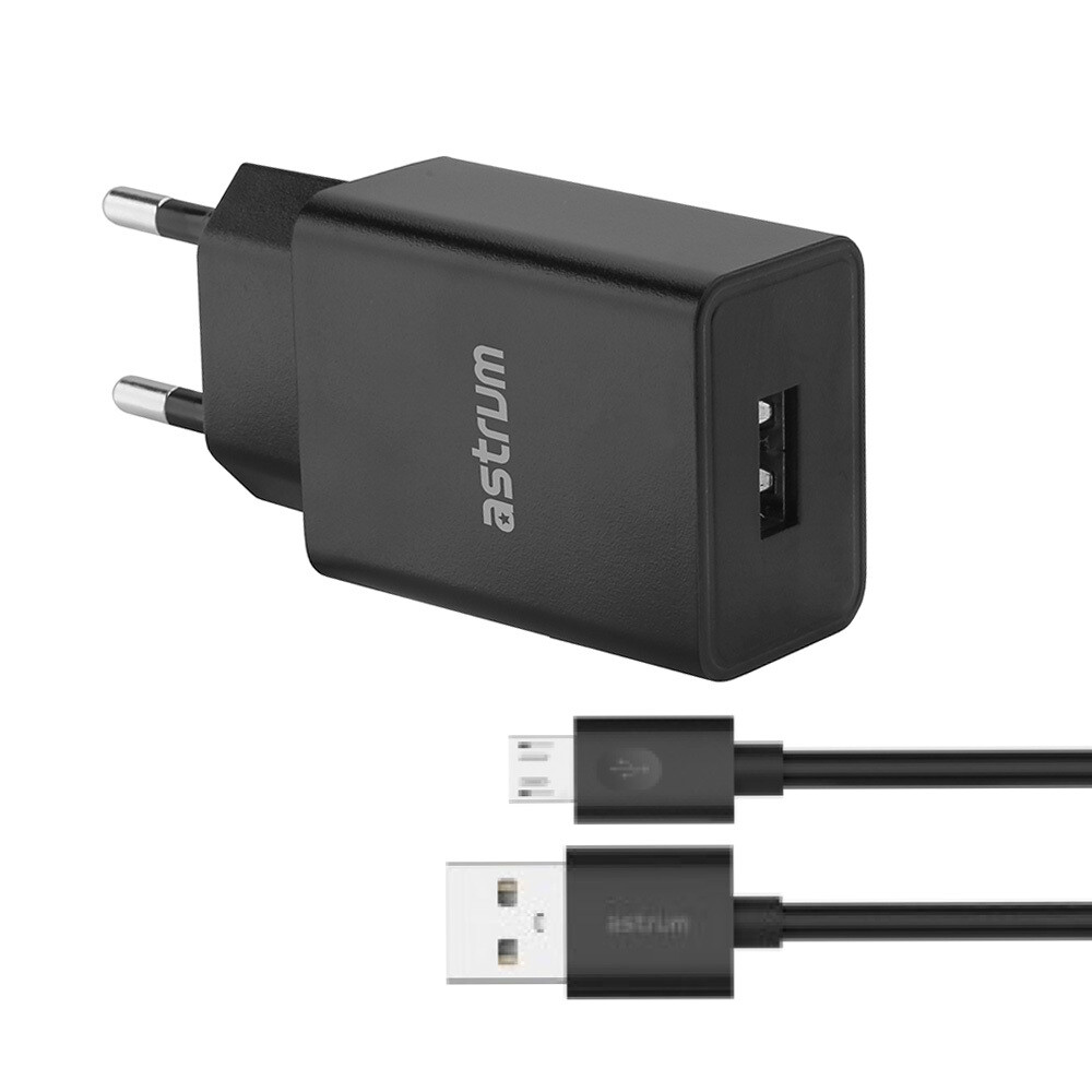 Astrum A92622EB/W  U20  PRO U20 USB 10W Charger + Type-C USB Cable