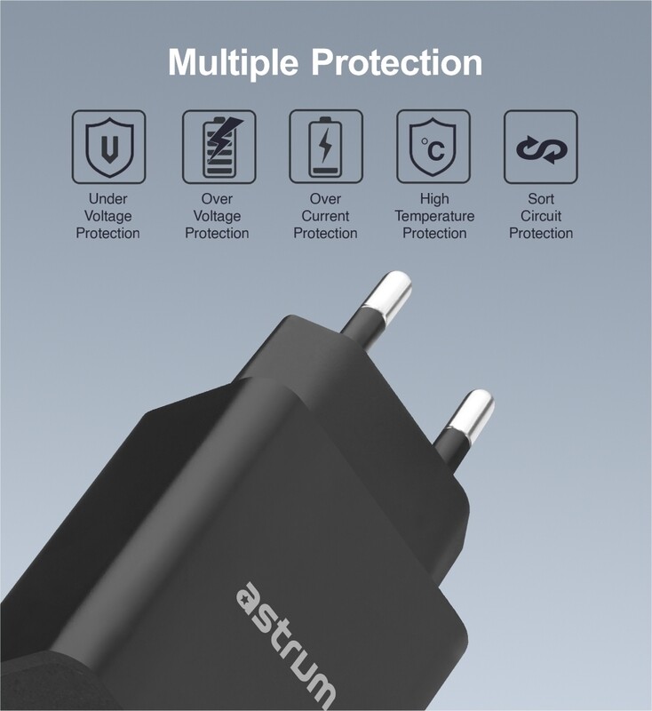 Astrum A92624EB/W  U24  PRO U20 Dual USB 10W Charger
