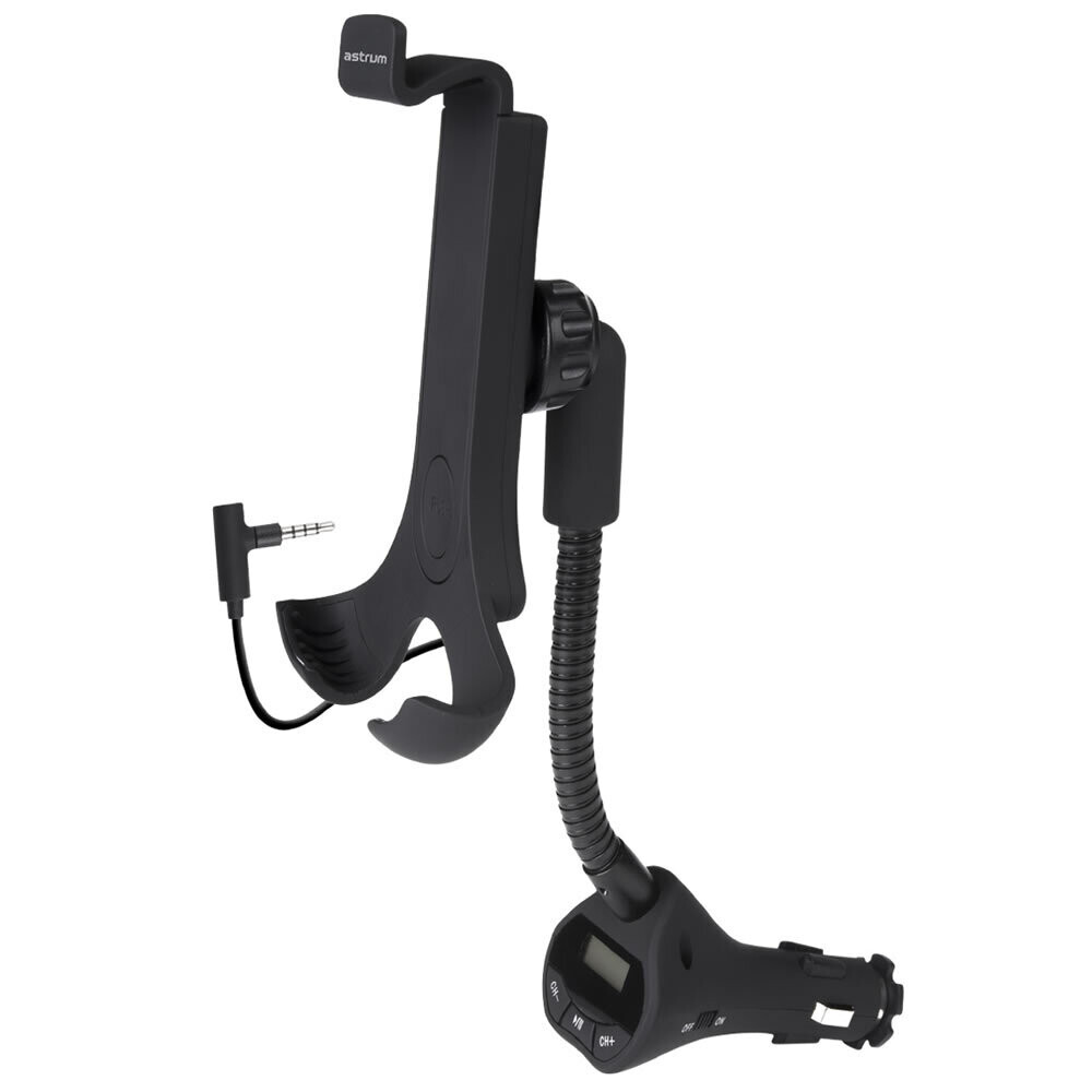 Astrum A53555-B  SH550  3 in 1 Car Mobile Holder + FM Modulator + Mobile Charger