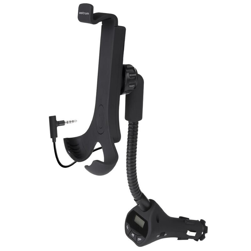 Astrum A53555-B  SH550  3 in 1 Car Mobile Holder + FM Modulator + Mobile Charger