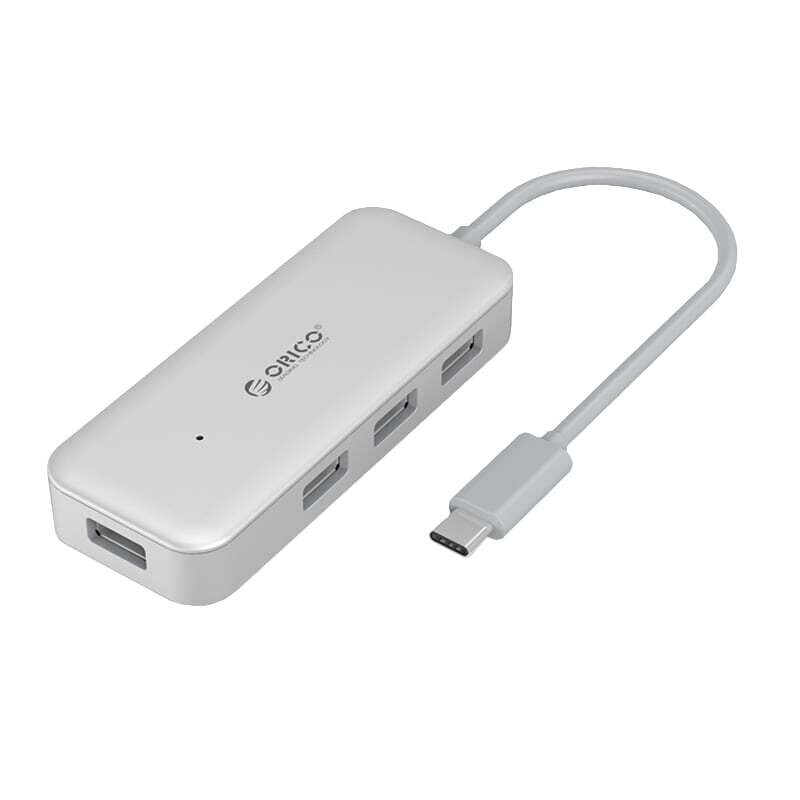 Orico  TC4U-U3-SV-BP  ORICO 4 Port Type-C Hub - Silver