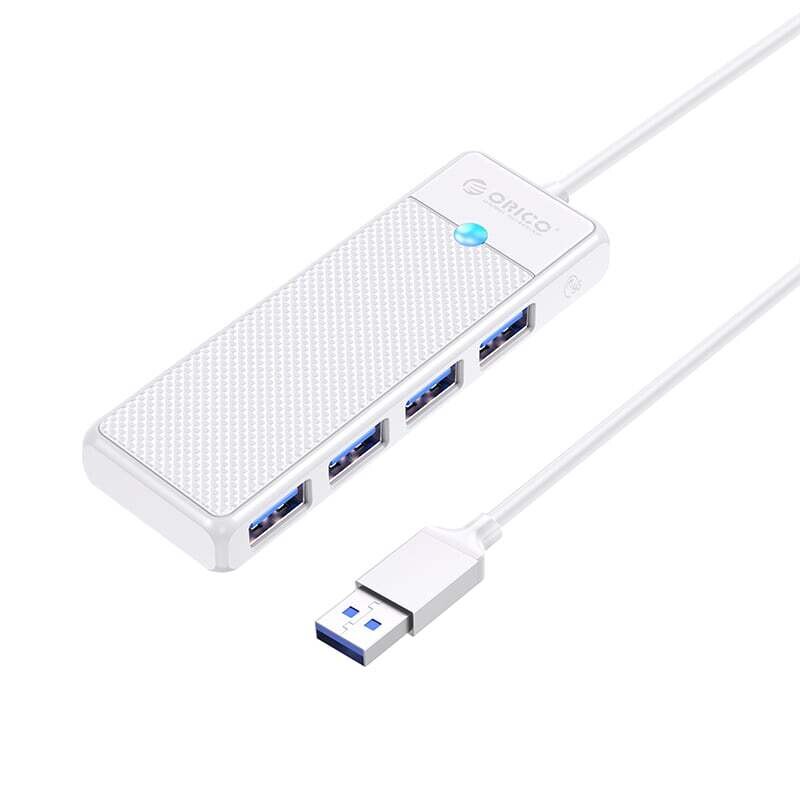 Orico  PAPW4A-U3-015-WH-EP  ORICO PW Series 4-Port USB3.0 Hub | USB-A | USB-A3.0 x 4 (5GBPS Sharing) | 15cm |White