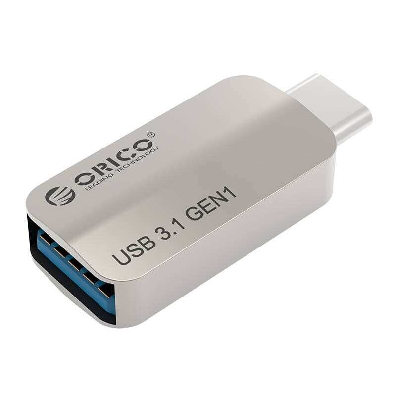 Orico  CTA2-SV  ORICO USB Type-C to USB-A 3.1 ChargeSync On The Go Adapter - Silver