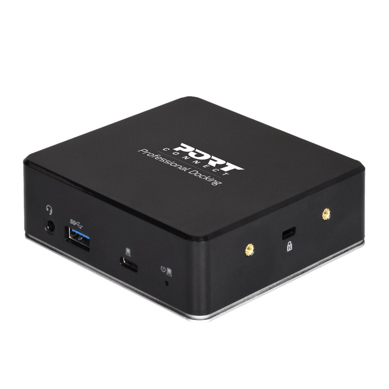 Port  901908  Port USB Type-C to 1 x RJ45|2 x USB3.1 Gen1|2 x HDMI|1 x Type-C|1 x USB3.1 Gen1 | Apple Charging 2.4A|1 x Aux Dock - Black