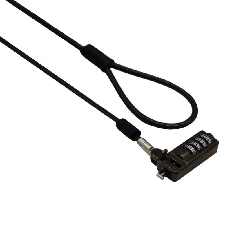 Gizzu  GCSCL2M  GIZZU 2m Slimline Combination Notebook &amp; Ultrabook Cable Lock