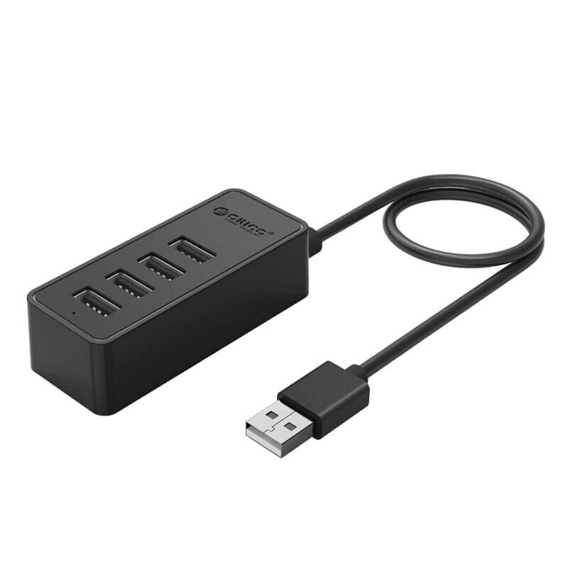Orico  W5P-U2-030-BK-BP  ORICO 4 x USB2.0 Port Hub 30cm - Black